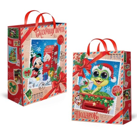 New Year. Gift package, 31x40x11.5 cm, packaging, Mickey Mouse-2