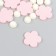 Decor for creativity tree "Flower and core" d-2 cm, set 10+10 pcs Pink