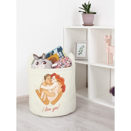 Basket for toys "Natural love, size 35x35 cm