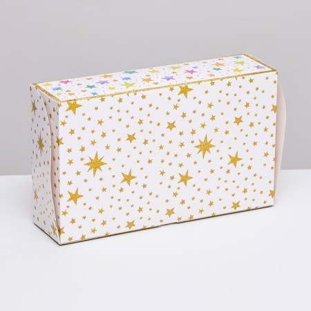 Folding box with a window for a marshmallow "Bright Star", 25 x 15 x 7 cm-2