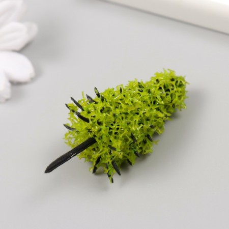 Artificial plant for creativity plastic "spruce" light green 6 cm-1