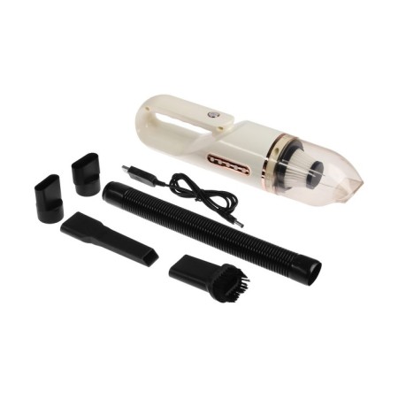 Vacuum cleaner car, wireless, 4 nozzles, 120 watts, 12 V, white