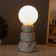 Amani desktop lamp 1x40W E14 white 11.5x11.5x28cm