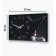 Carty clock is wall-mounted, interior "girl", smooth move, 35 x 57 x 4 cm