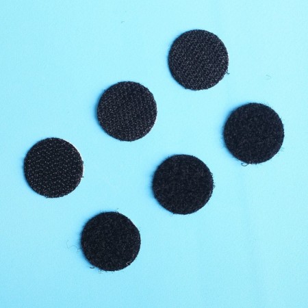 Velcro on a glue basis "Circle", set of 30 pcs., Size 1 pc. 2 cm, black color-2