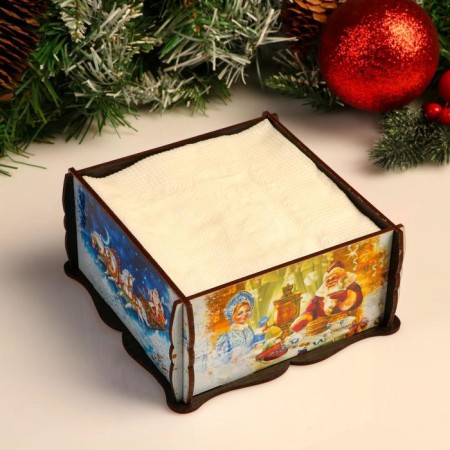 Napkin station Square Troika, 14x14x7.3 cm-1