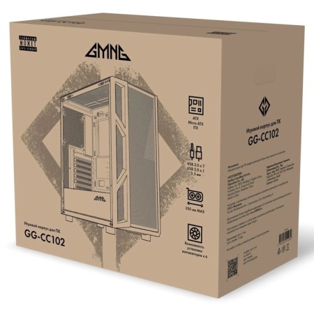 The GMNG GG-CC102 building without BP ATX 6x120mm 2x140mm 1xusb2.0 1xusb3.0 Audio Bott PSU-7