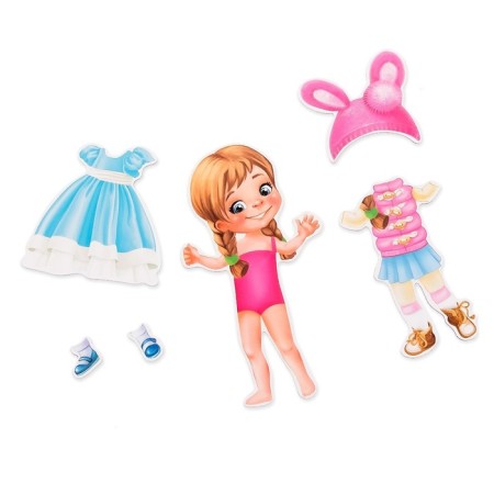 Magnetic game "Lucy Doll"-5