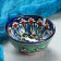 PIALA RISTAN CIRAMICA "Flowers", 8.5 cm, small cognac, mix