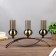 Climber Metal 3 Candles "Elegance" under the brass 15x42.5x8 cm