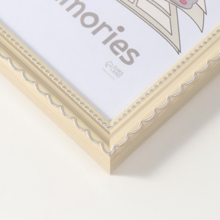Photo frame Plastic "Beige style" 15x21 cm, beige-2