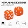 Dice play "Game time", 1.6 x 1.6 cm, set 2 pcs, orange