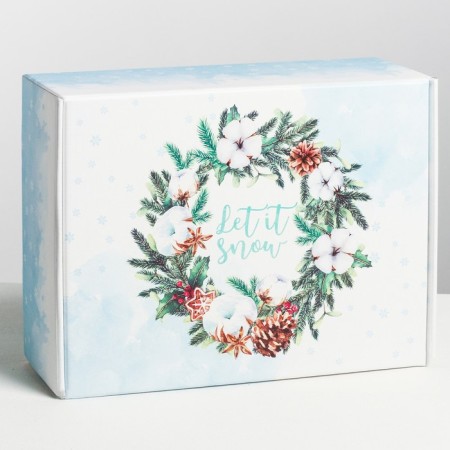 Gift New Year's Folding Gift Winter, 30.7 x 22 x 9.5 cm, New Year-2