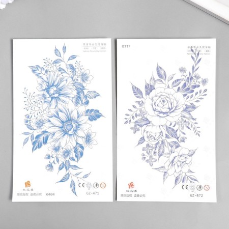 Blue Tattoo Blue "Flowers" mix 18x11 cm