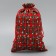 Bag gift canvas "New Year's cage", snowflakes, 20 x 30 cm +/- 1.5 cm, New Year