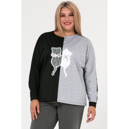 Female jumper, size 54, black color