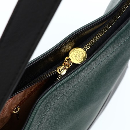 Women's bag-bag on lightning, green/black color-2