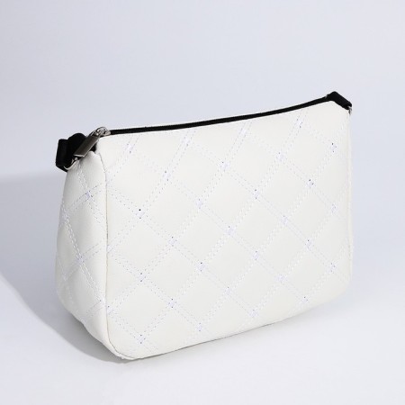 Cross-Bodi bag, outer pocket, white color-1
