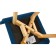 Dining stool Polini Home Rio SD, blue-natural color