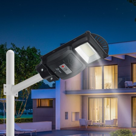 Console lamp era on a sunny battery with a motion sensor -ip65, 20W, 400lm, 5000k, black-14