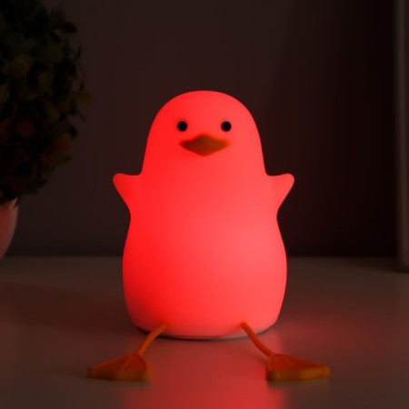 Night-mock "Duck" LED USB AKB white-yellow 9x9x20 cm-2