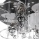 Economic chandelier with PDU 41007/5 5x40W E27, backlight LED Black 64x64x17 cm