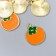 Decor for creativity Metal, enamel "Orange" Orange 1.7x2 cm