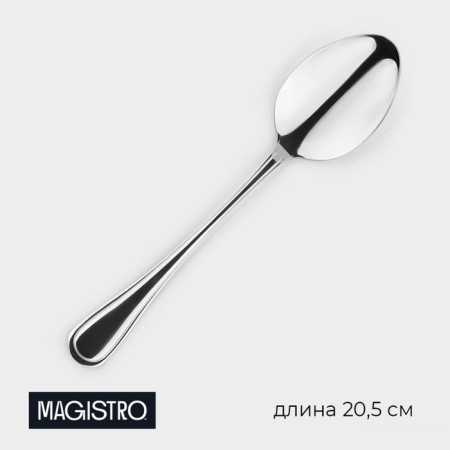 Spoon of stainless steel table Magistro Versal, length 20.5 cm, thickness 2.5 mm