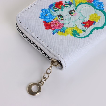 Children's wallet with lightning, green color-3
