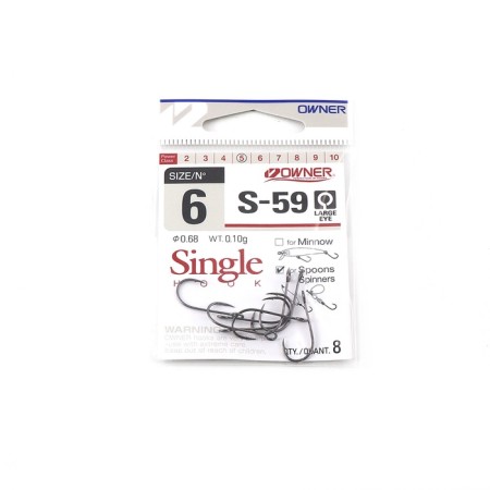 The hook Owner S-59 BC No. 6, 8 pcs.