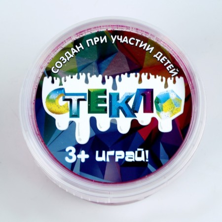 Slime "Glass" with cherry brushes 100 g-1