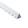 Line 15 cm Istanm, plastic, trihedral, transparent, colorless, euro suspension
