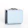Women's wallet on the button, blue color