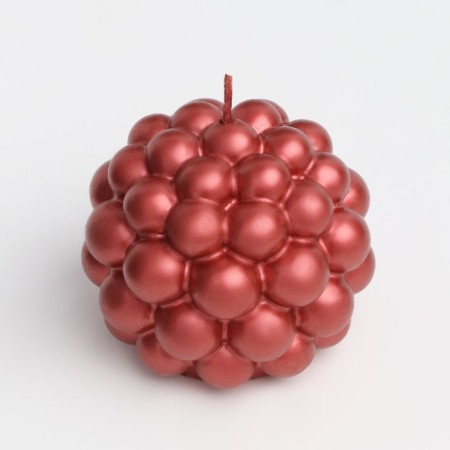 Figure candle "Babble" round, 5.5x5.5 cm, red, in the box-5