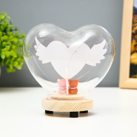 Nightlight "Colored heart" LED from batteries 3xlr44 13x7.2x12 cm Risalux-3