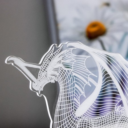 Speaker Lamp "Dragon" LED 7 USB/from white batteries 13x9.5x15.5cm Risalux-9