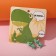 Polymer clay earrings "dinosaur", green color