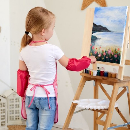 Apron with overturners Children's Ethel "Hello Cat", 49 x 39 cm-6