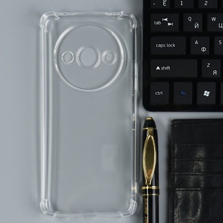 Borasco Mate case for Xiaomi Redmi A3, silicone, matte, transparent