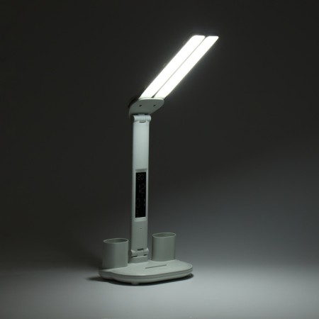 Clock - electronic lamp: calendar, thermometer, organizer, 7 watts, 40 LED, 3 modes, USB-4