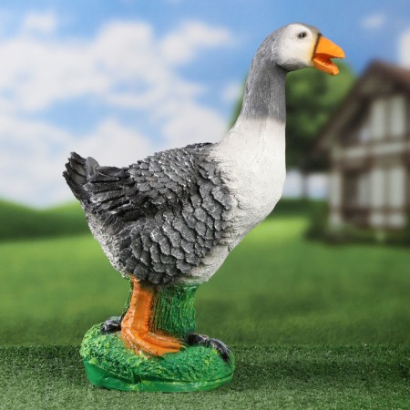 Garden Figure "Screaming Goose" 18x20x44cm-3