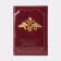 Cover for a military card, burgundy color