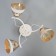 Adelela chandelier 3he27 40W white-gold 60x60x26 cm Bayerlux