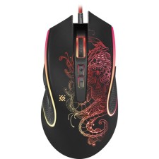 Mouse Defender Venom GM-640L, wired, game, optical, backlight, 7200DPI, black