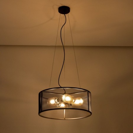 Suspended Citilux “Robin” CL535245, 50x50x120 cm, 4x60W, E14, brown color-11