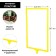 Frame with an integrated T-holder PFT-A4, yellow color