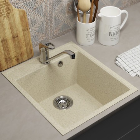 Kitchen carrier from the stone Uperwood Econ UPD-404, 002, rectangular, color 002 beige matte 103024