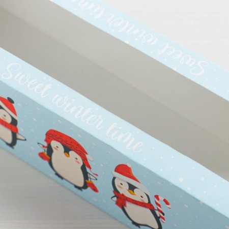 Folding box "Snow Team" 18 x 5.5 x 5.5 cm., New Year-2