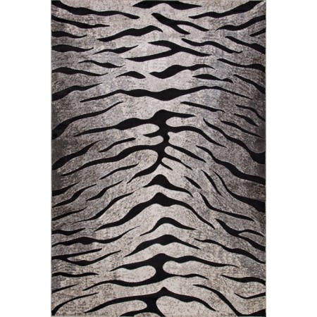 Rectangular carpet Merinos Ibiza, size 100x200 cm, color Beige-Black