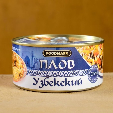 Uzbek pilaf with meat, 325g, canned-3